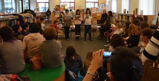 Commemoració del dia de la literatura infantil a la Biblioteca Antoni Tort, en una edició anterior.