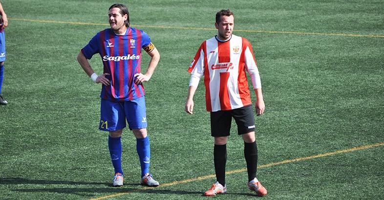 Miguel Ángel Lozano -esquerra- i Carlos Silva dos dels millors jugadors del partit