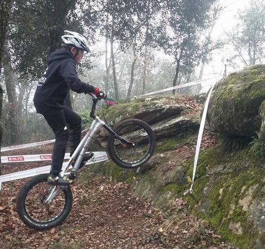 Alan Rovira en acció a Folgueroles