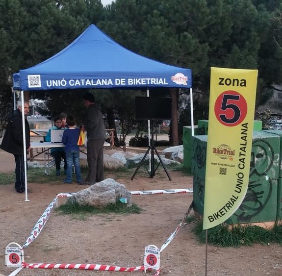 Un dels punts de control de la Unió Catalana de Biketrial