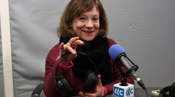 Gisela Pou en una entrevista a Ràdio Castellar