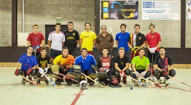 La plantilla de l'HC Castellar en un entrenament