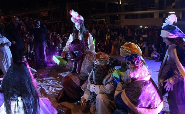 Els Tres Reis al Pessebre de la Cavalcada 2018