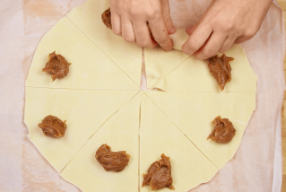 Croissants de "dulce de leche"