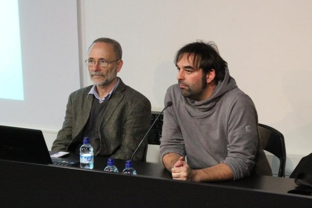 L'arquitecte Manel Larrosa (esq.) i el membre de Decidim Marc Serrà (dreta)_617x412