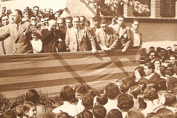 Lluís Companys en una visita a Castellar l'any 1934_617x412