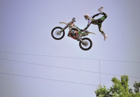 Javi ‘Jabato’ Dols durant una exhibició de freestyle aquesta temporada