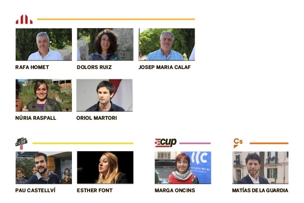 Les regidores i regidors de l'oposició