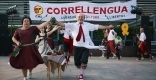 El Ball de Gitanes, durant l’actuació del Correllengua 2018 a la plaça d’El Mirador. || Q. PASCUAL