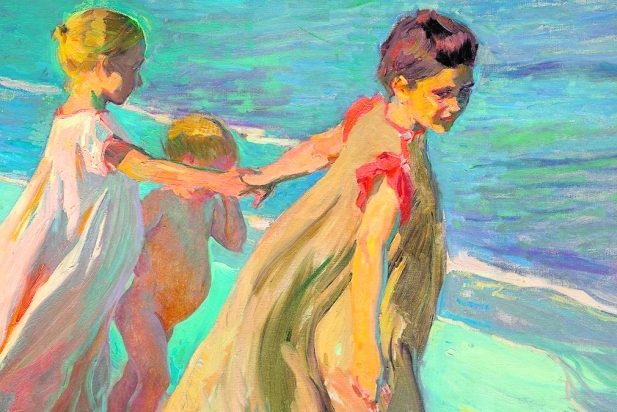 Detall d'una de les obres de Sorolla que pertanyen a la Col·lecció Masaveu. Q. Pascual