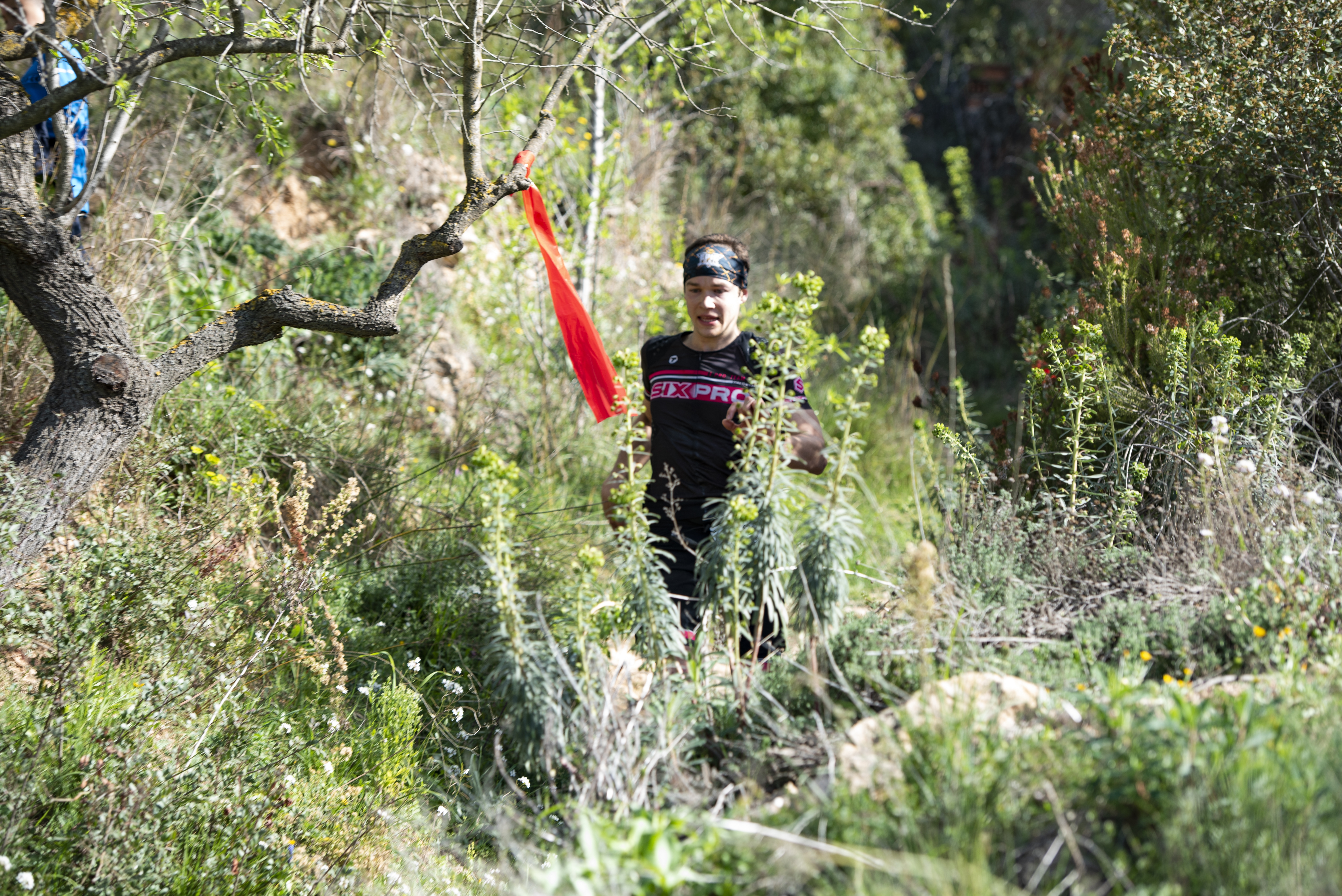 El guanyador dels 24k, Eduard Villalba en el descens anterior a l'entrada a Castellar.