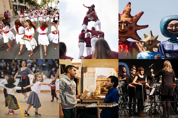 Ball de Bastons, Castellers de Castellar, Esbart Teatral, Ball de Gitanes, Grup Pessebrista i Acció Musical Castellar