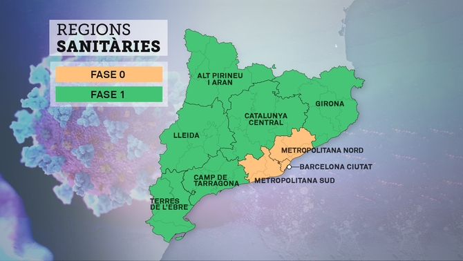 Mapa de la proposta de Salut de la desescalada - ACN
