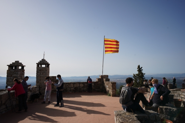 Des de la terrassa del Puig de la Creu es podia veure Castellar i part del Vallès