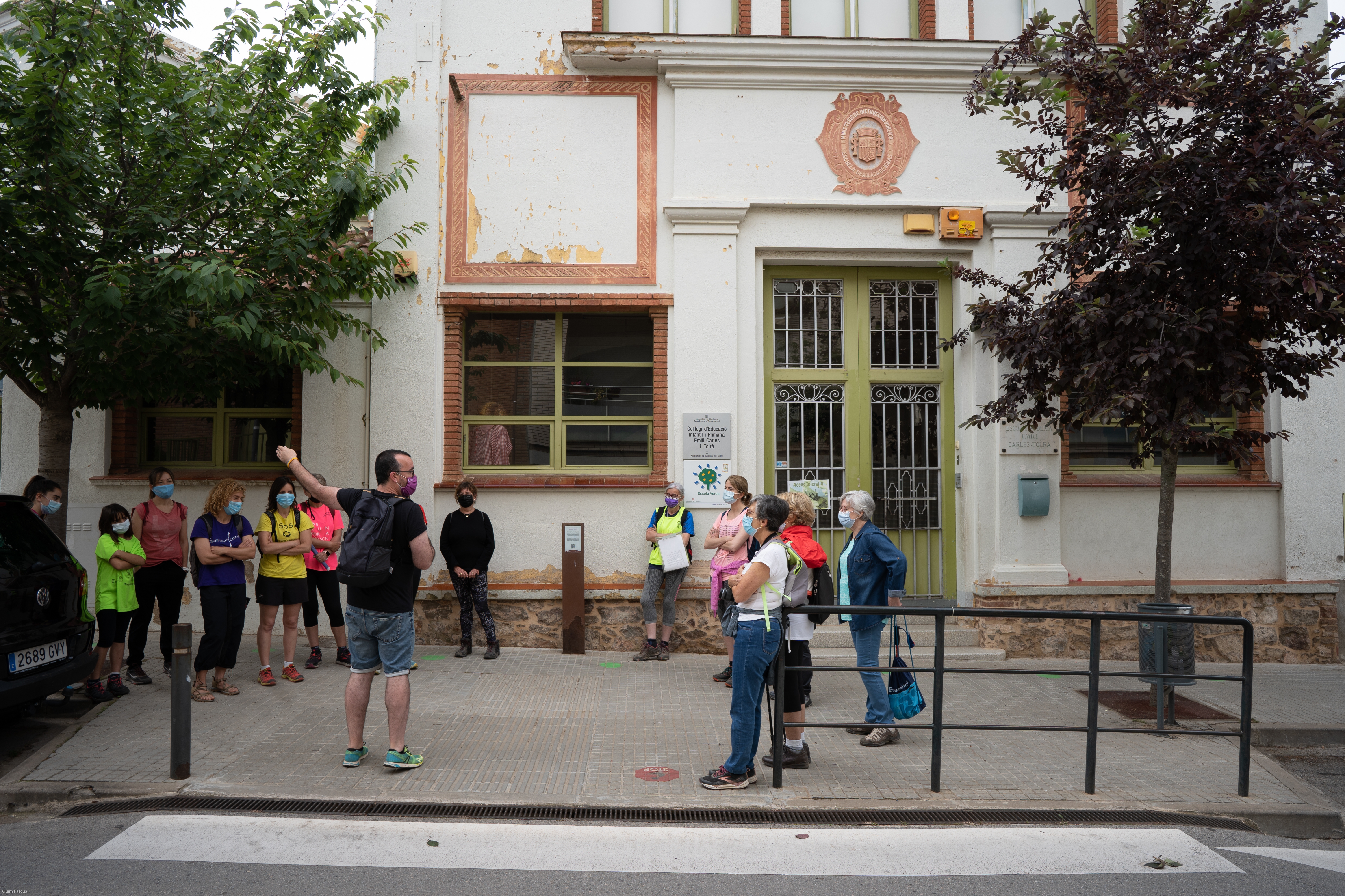 Parada nº 5 del Camí Lila a l'escola Emili Carles Tolrà. || Q. PASCUAL