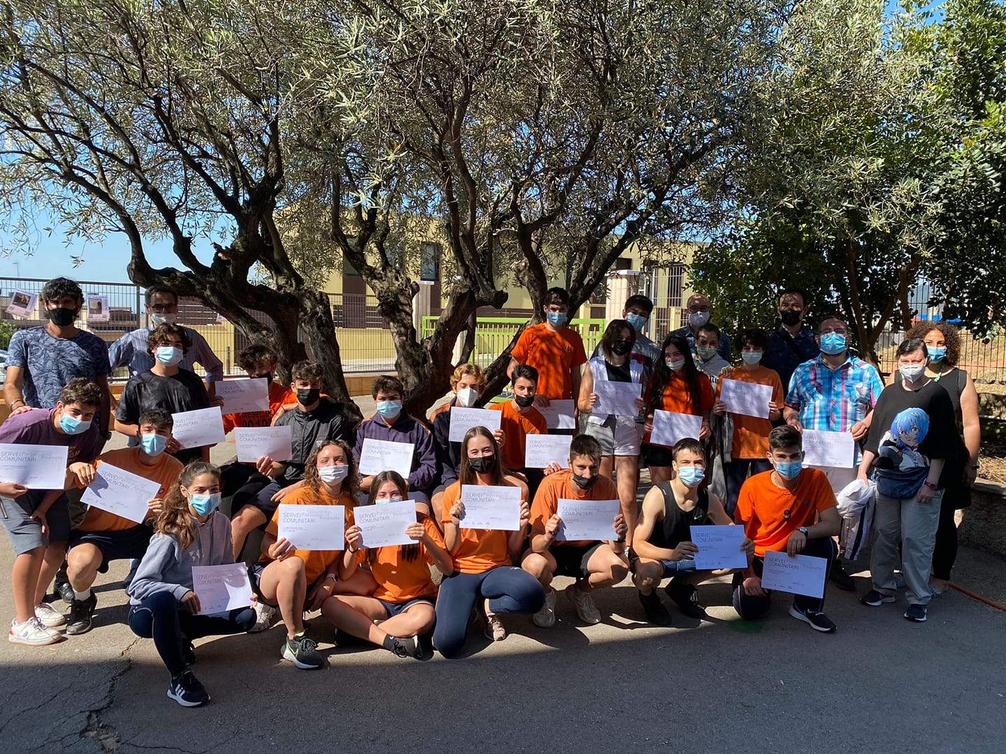 Alumnes del Col·legi El Casal en l’acte de reconeixement Alumnes del Col·legi El Casal en l’acte de reconeixement