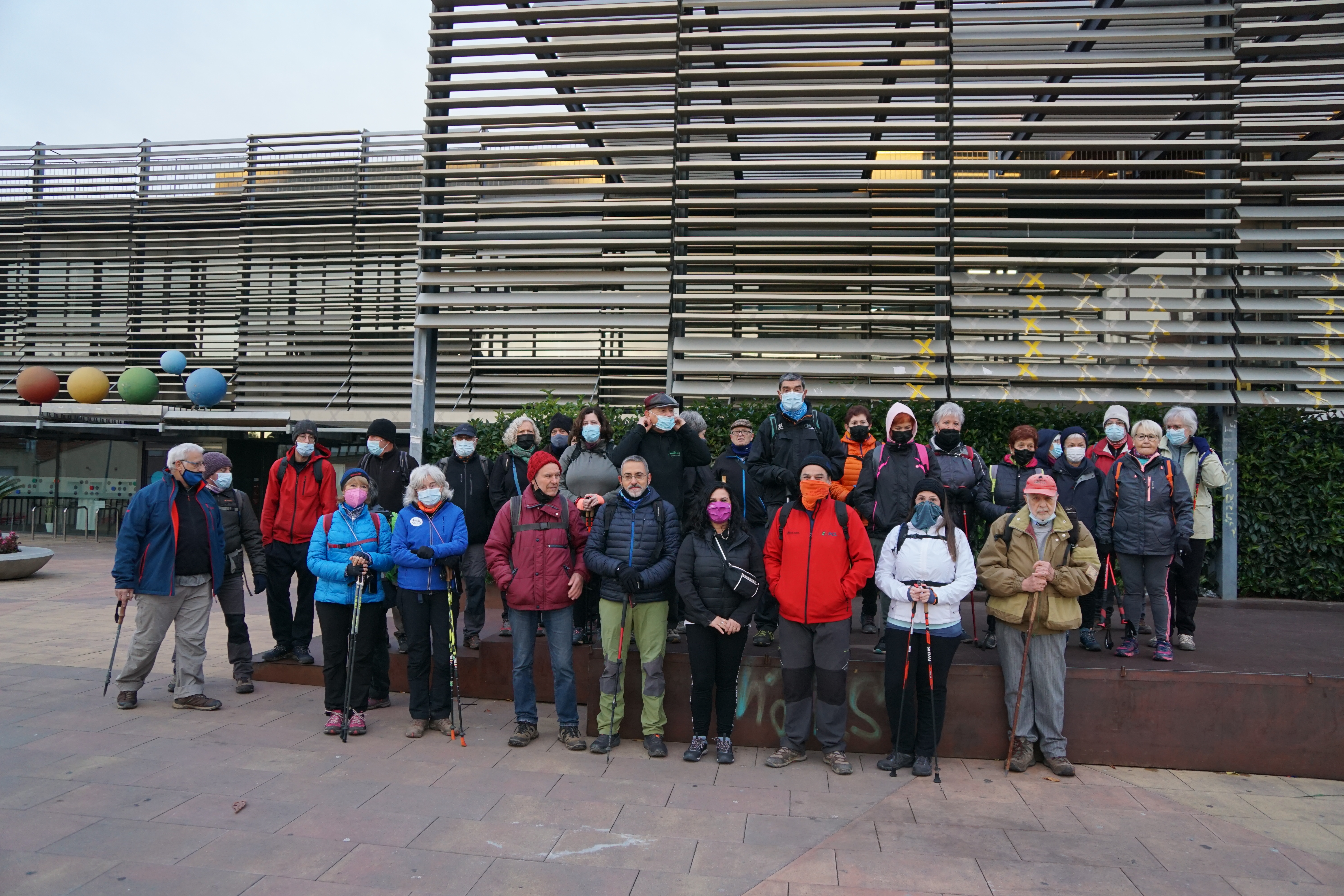 Participants a la sortida de la pedra seca, diumenge passat. ||CEC