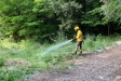 Efectius dels ADF de Castellar remullant la zona de Puigvert en tasques de prevenció de la campanya forestal. || ADF CASTELLAR