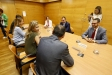 La ministra de Transports reunida amb l'alcaldessa de Sabadell i els alcaldes de Terrassa i Castellar el passat 10 de juny al Consell Comarcal