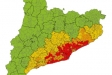 Mapa del risc de pluja per aquest divendres - CECAT