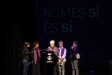 Lectura del manifest del 25N amb diverses representants del teixit associatiu de Castellar i la regidora de Feminisme, Àngela Bailén - J.MELGAREJO
