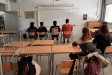 Una classe de 4t d’ESO de l’Institut Puig de la Creu amb pocs alumnes en motiu de la vaga d’educació / Cedida