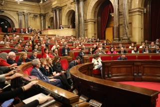 El Ple del Parlament en la sessió d'aquest dijous en què s'ha votat tirar endavant la Ronda Nord || Parlament