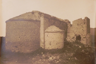 Fotografia anterior a la rehabilitació de l’ermita del Puig de la Creu. Segona dècada del s.XX. || Fons: Família Canals - Fernández