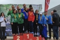 Els atletes màster del CAC que van aconseguir medalla a Sabadell. ||Cedida