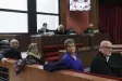 La imatge dels encausats en el nou judici, a la dreta, Corominas