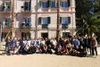 Foto de família dels alumnes danesos que estan sent acollits aquests dies per l'escola El Casal a la recepció a l'Ajuntament || Aj. Castellar