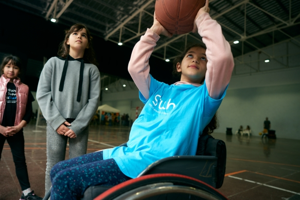La jornada de SUMA+ també va incloure activitat esportiva inclusiva a l'Espai Tolrà ||Q. Pascual