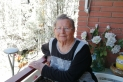 Mª Carme Garriga, pensionista