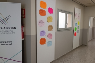 Acció de sensibilització amb motiu del 17M a Les Teixidores - CEDIDA