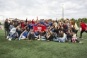 Equip i afició van celebrar l'ascens a Ripollet.