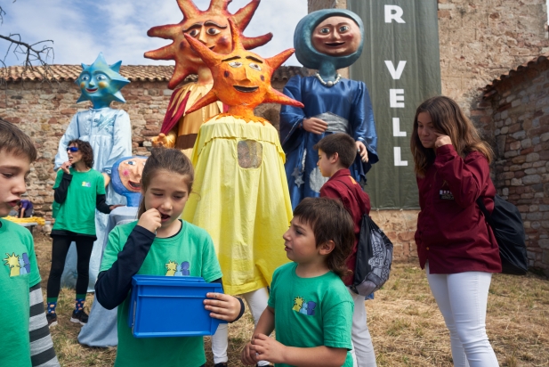 L'Aplec va comptar amb castellers i geganters