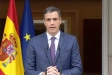 Pedro Sánchez, a les escales de La Moncloa, anunciant la convocatòria de les eleccions pel 23 de juliol
