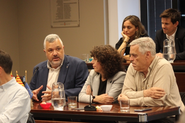 El grup d'ERC Castellar, durant el ple de comiat del mandat  - R.GÓMEZ