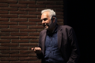 Josep Enric Llebot, durant la conferència sobre el canvi climàtic - R.GÓMEZ