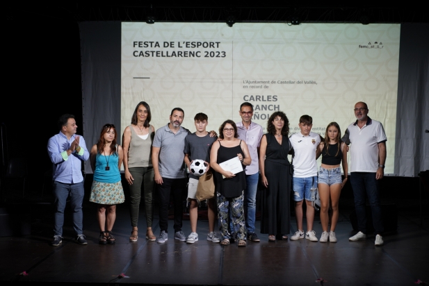 Homenatge pòstum a l'esportista Carles Franch, en la 8a Festa de l'Esport de Castellar - QUIM PASCUAL