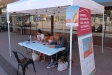 El punt d'informació sobre relabilitació energètica  en una de les seves visites a Castellar