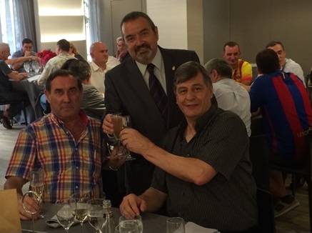 Albert Vilaró, Antoni Falcó amb Isidre Argilés de la Penya Solera de Calella || Penya Solera