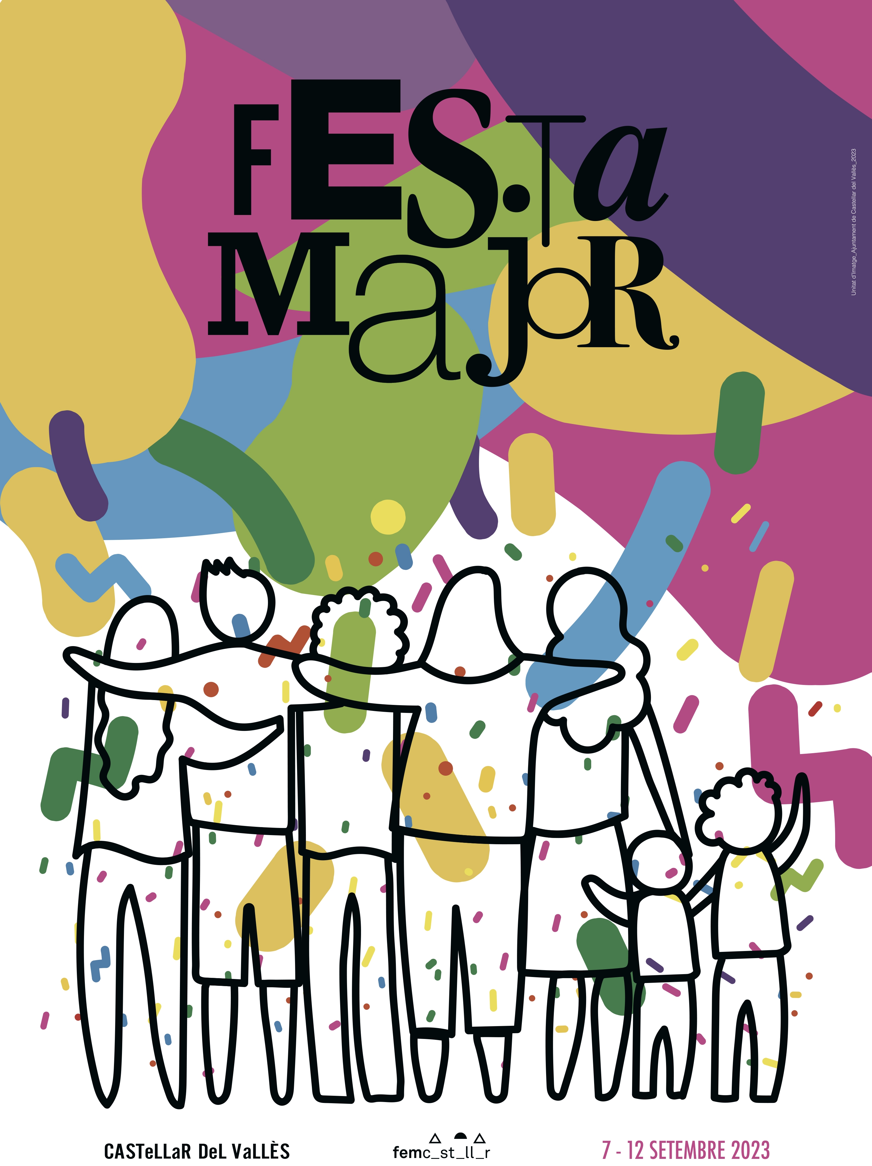 Detall del cartell de la Festa Major de 2023