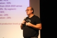 El científic Antonio Turiel durant la conferència de L’Aula, dimarts passat a l’Auditori  ||R.GÓMEZ
