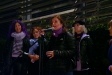 La regidora de Feminismes i LGTBIQ+, Àngela Bailén, donant pas al manifest / C. Díaz
