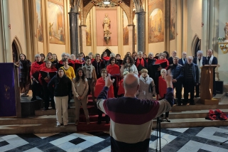 Moment del Concert de Nadal a l’església de Sant Esteve. || C. LECEGUI
