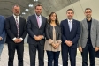 El ministre Òscar Puente amb els alcaldes de Terrassa i Castellar, l'alcaldessa de Sabadell i el delegat del Govern a Catalunya en la inauguració del tram de la B-40