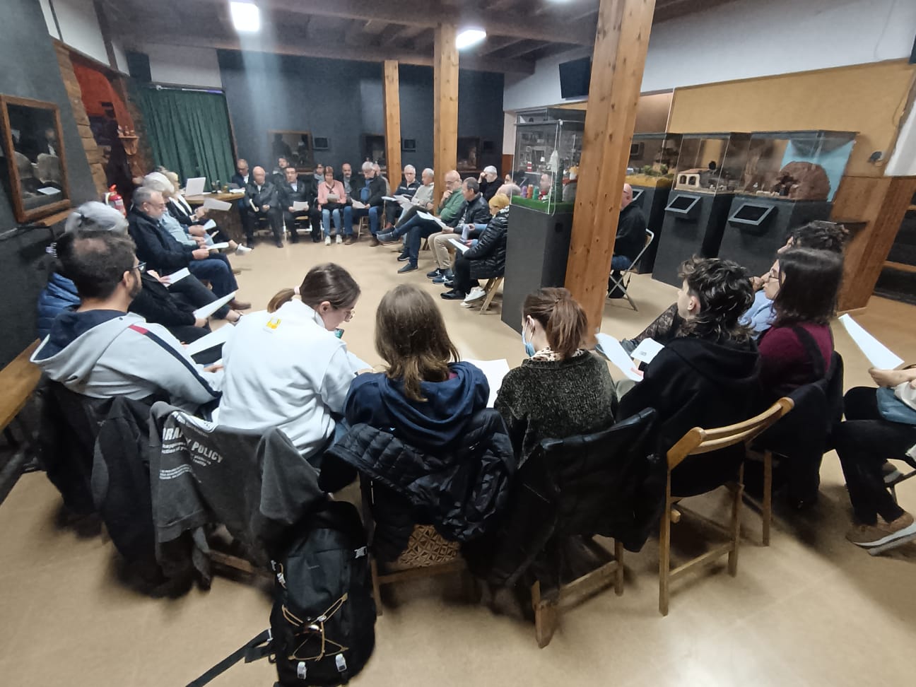 Moment de l'assemblea dels pessebristes, dijous passat. || PESSEBRES