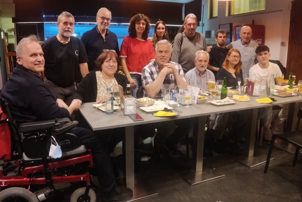 Els simpatitzants d'ERC van seguir la nota electoral a Cal Calissó