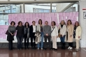 L’equip directiu de l’ins Castellar amb la directora de Serveis Territorials i l’alcaldessa de Castellar.  || Aj. Castellar